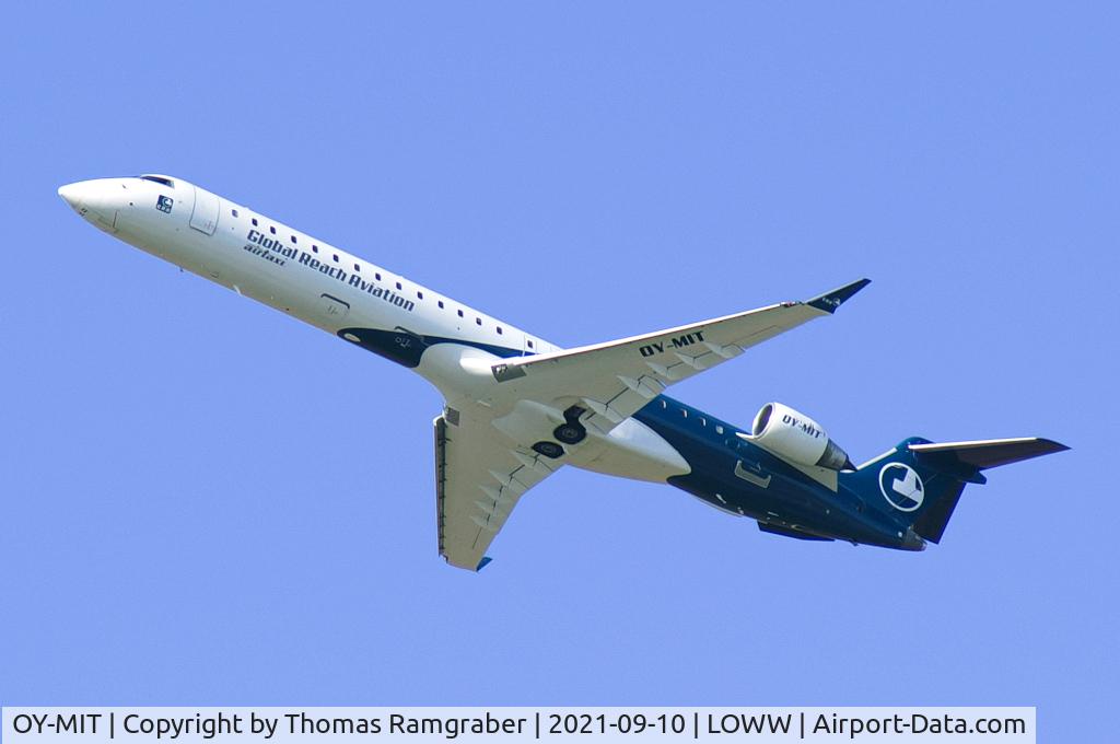OY-MIT, 2006 Bombardier CRJ-900LR (CL-600-2D24) C/N 15078, Global Reach Aviation (Copenhagen Air Taxi - CAT) Bombardier CRJ-900LR, ex Lufthansa CityLine (D-ACKC)