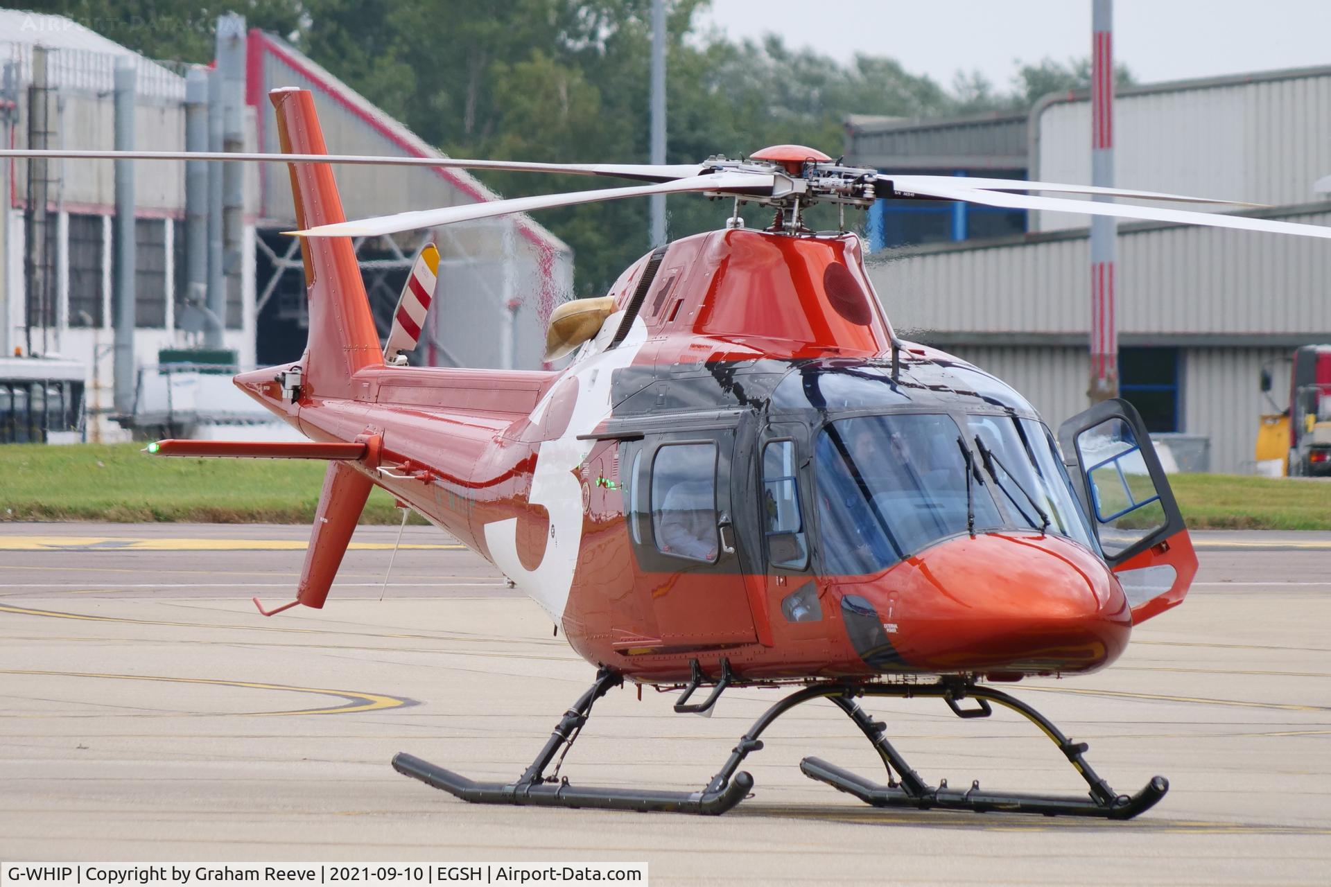 G-WHIP, 2020 AgustaWestland AW-119 MKII Koala Koala C/N 14962, Just landed at Norwich.