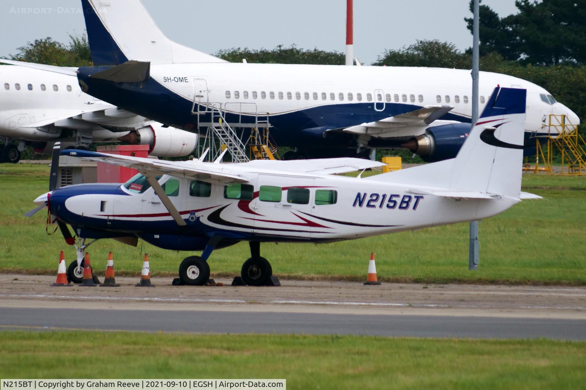 N215BT, 2009 Cessna 208 Caravan I C/N 20800517, Parked at Norwich.