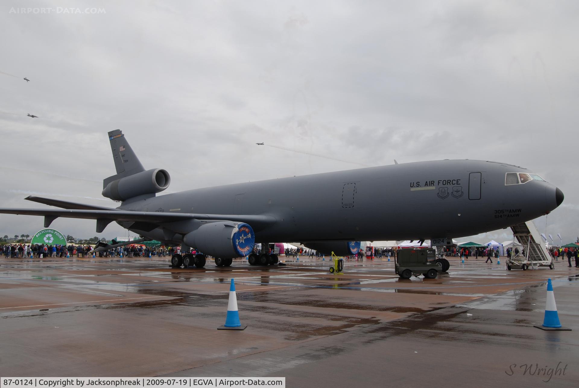 87-0124, 1987 McDonnell Douglas KC-10A Extender C/N 48310, RIAT 2009 RAF Fairford UK