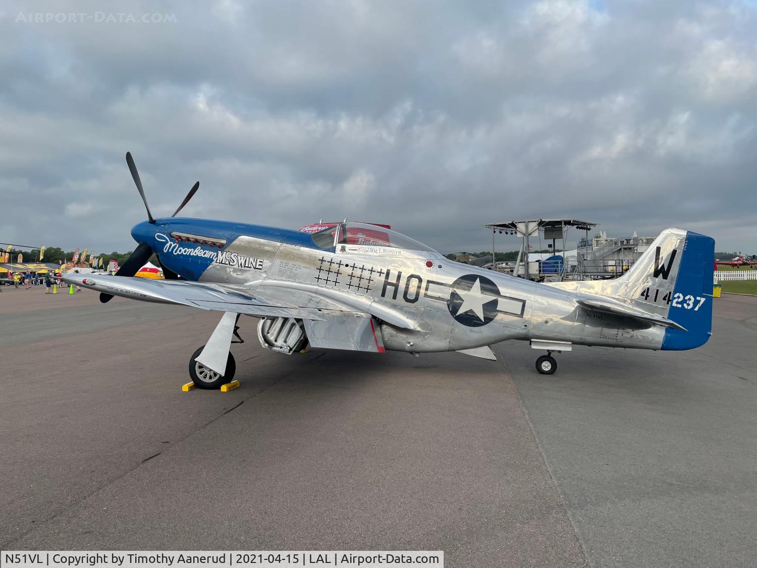 N51VL, 1944 North American F-51D Mustang C/N 122-40196, 1944 North American F-51D, c/n: 122-40196, Sun-n-Fun 2021