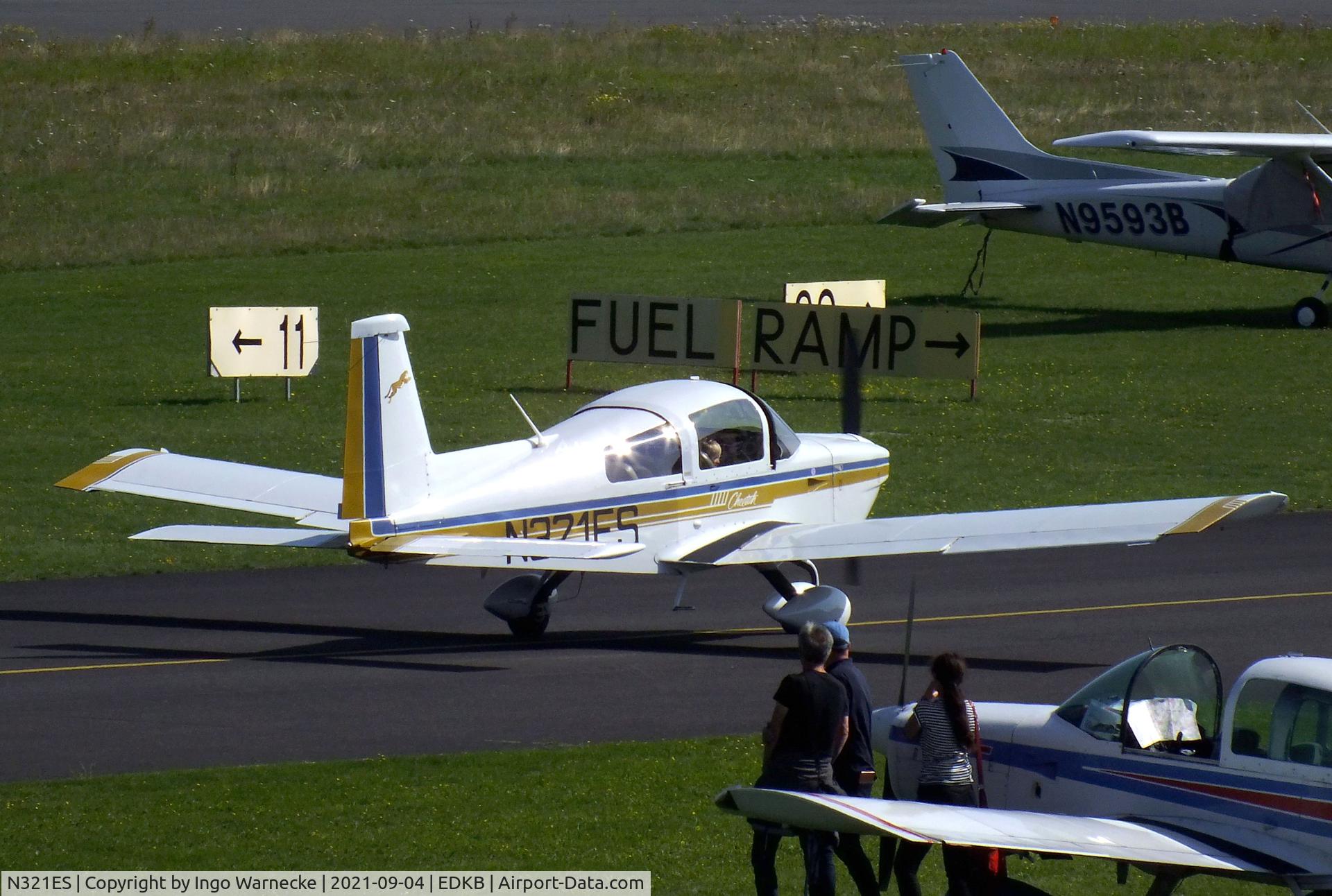 N321ES, 1979 Gulfstream American Corp AA-5A C/N AA5A-0729, Grumman American AA-5A Cheetah at the 2021 Grumman Fly-in at Bonn-Hangelar airfield