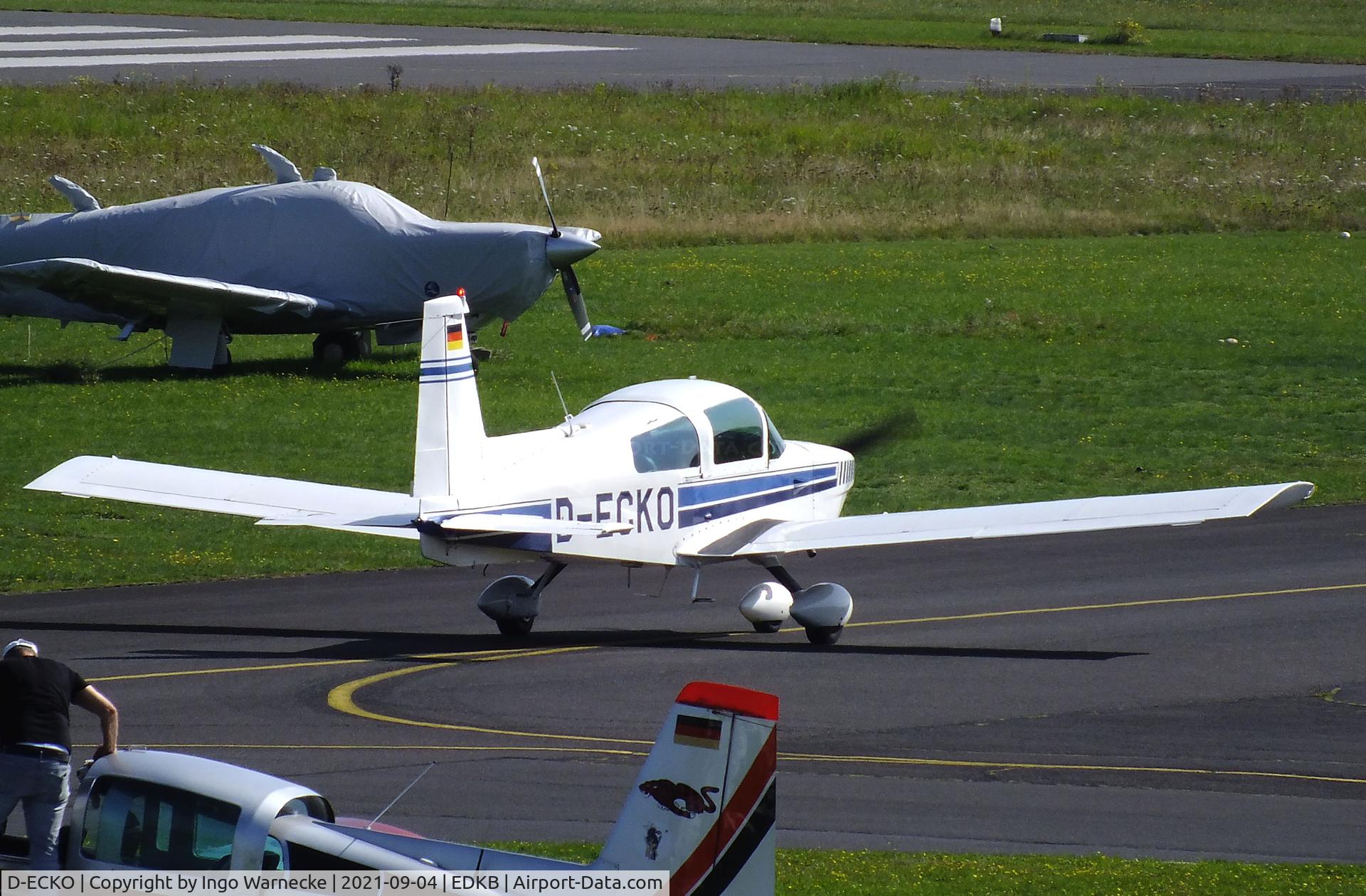 D-ECKO, Grumman American AA-5B Tiger C/N AA5B0667, Grumman American AA-5B Tiger at the 2021 Grumman Fly-in at Bonn-Hangelar airfield