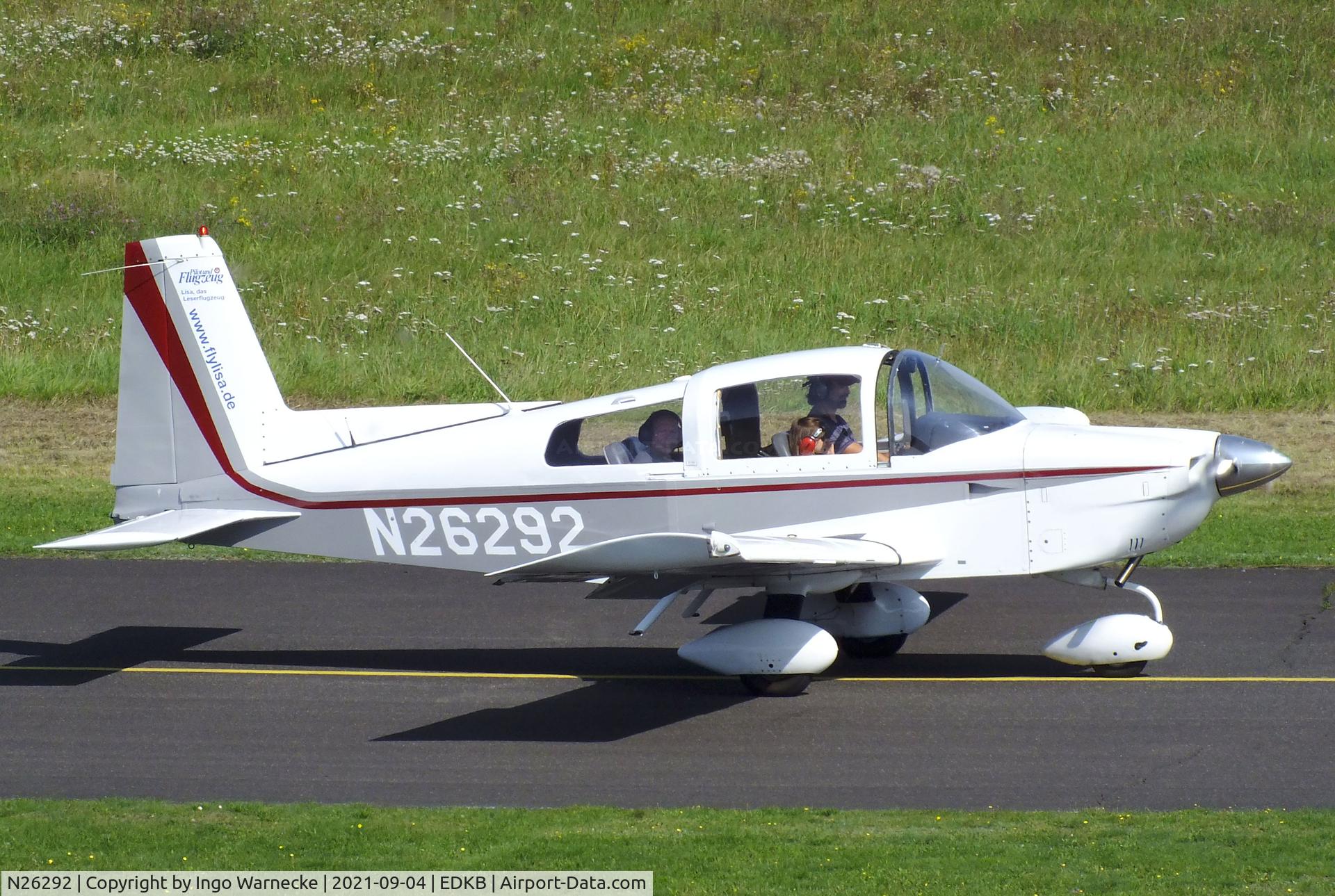 N26292, 1977 Grumman American AA-5A Cheetah C/N AA5A0508, Grumman American AA-5A Cheetah at the 2021 Grumman Fly-in at Bonn-Hangelar airfield