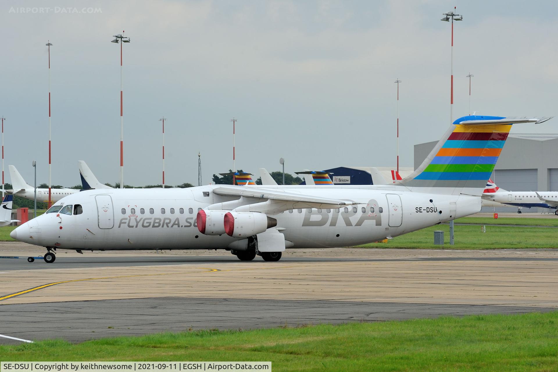 SE-DSU, 1994 British Aerospace Avro 146-RJ100 C/N E3248, Storage / Maintenance movement.