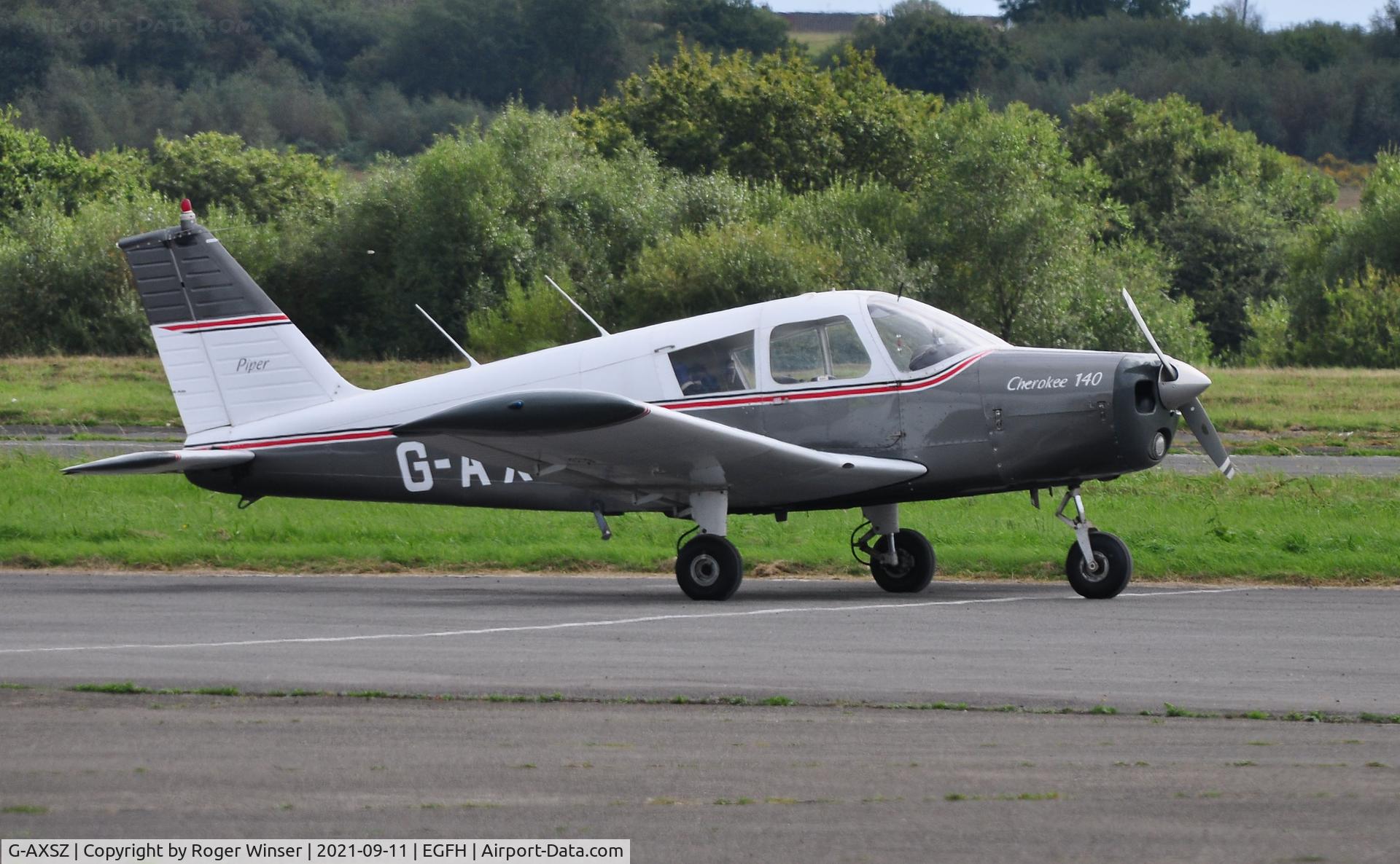 G-AXSZ, 1969 Piper PA-28-140 Cherokee C/N 28-26188, Visiting Cherokee operated by White Wings Flying Group.
