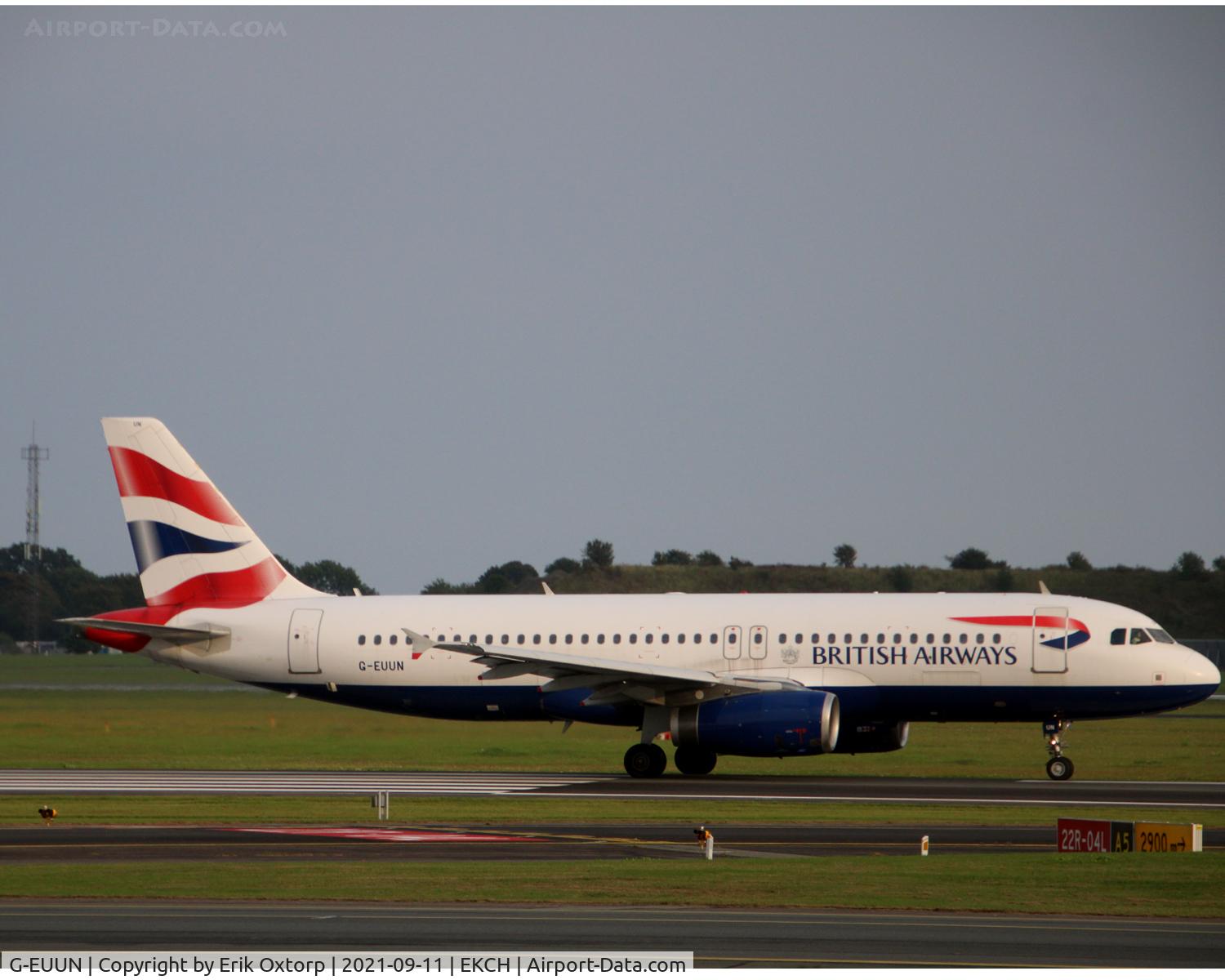 G-EUUN, 2003 Airbus A320-232 C/N 1910, G-EUUN taking off rw 2R