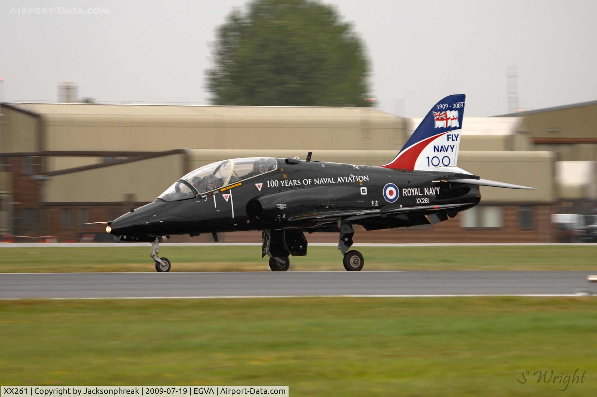 XX261, 1978 Hawker Siddeley Hawk T.1A C/N 097/312097, RIAT 2009 RAF Fairford UK