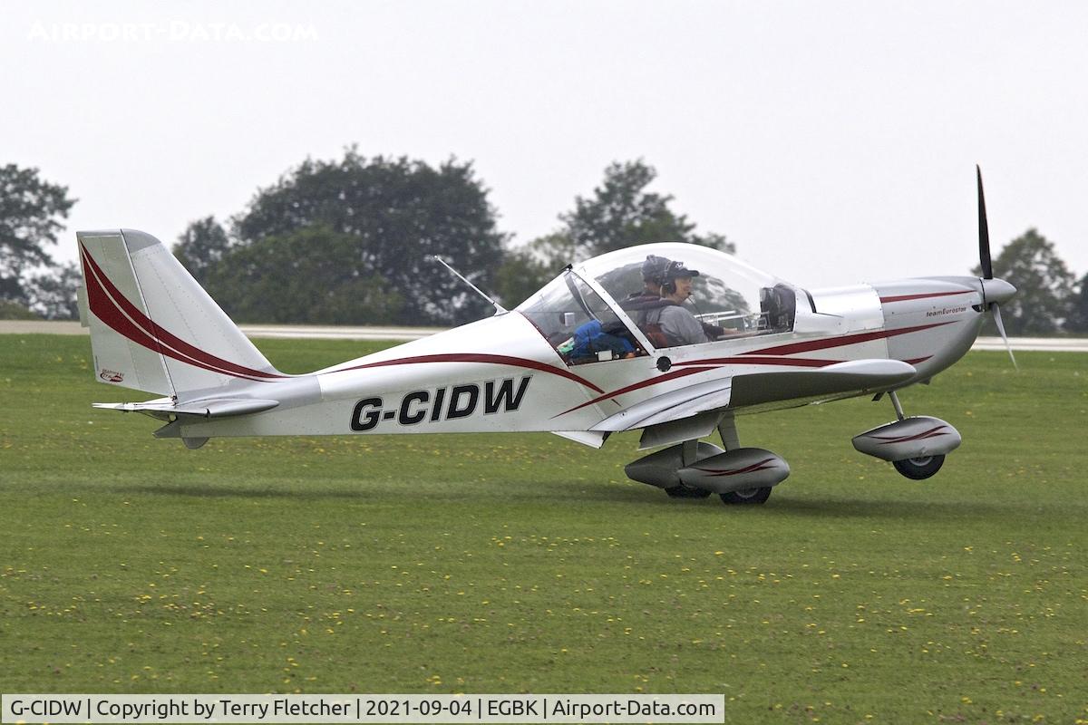 G-CIDW, 2014 Aerotechnik EV-97 Eurostar C/N LAA 315-15227, At LAA National Fly-IN at Sywell