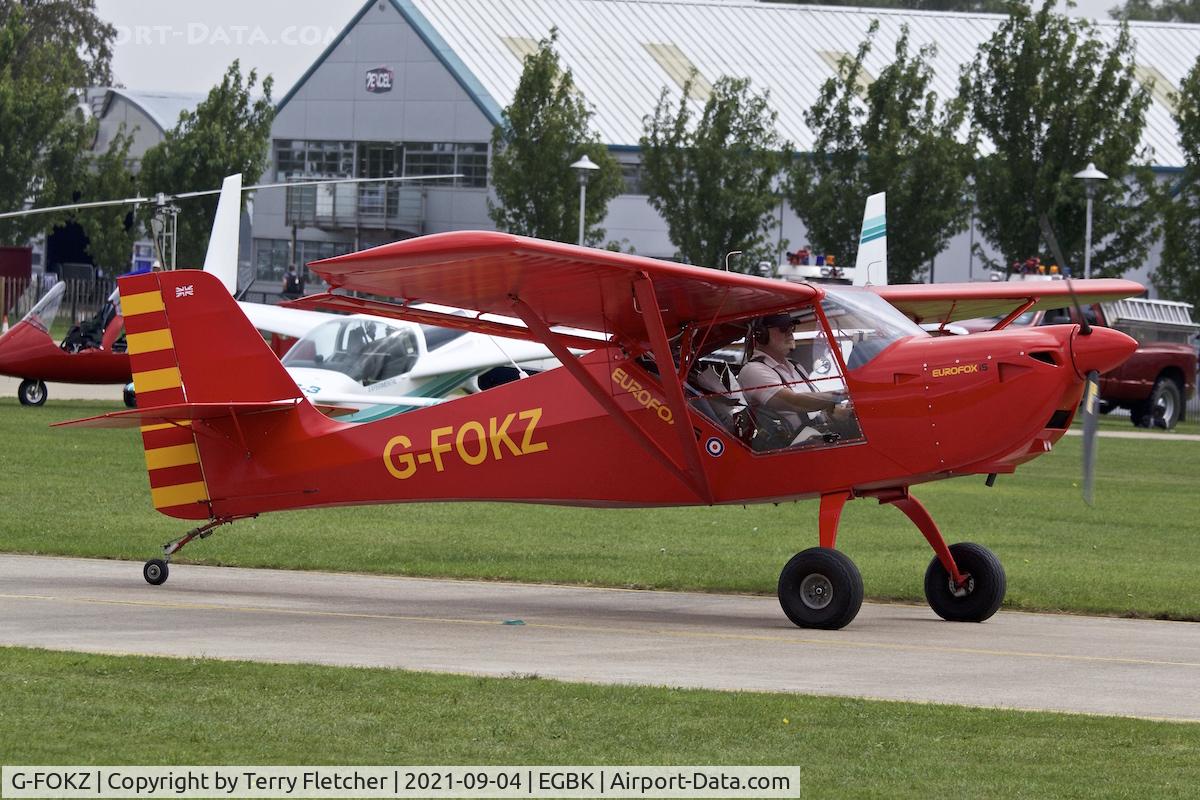 G-FOKZ, 2015 Eurofox 912(IS) C/N LAA 376-15282, At LAA National Fly-In at Sywell