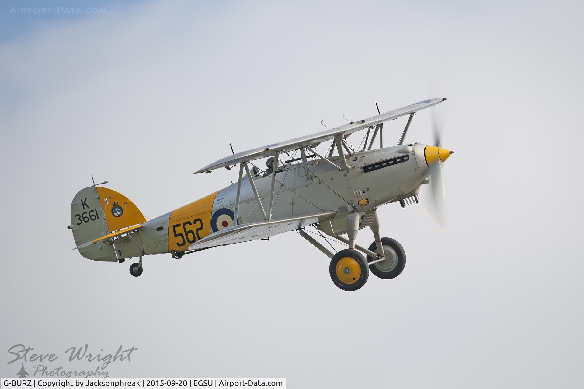 G-BURZ, 1934 Hawker Nimrod II C/N 41H-59890, Duxford BoB 75th Anniversary Airshow 20-9-15