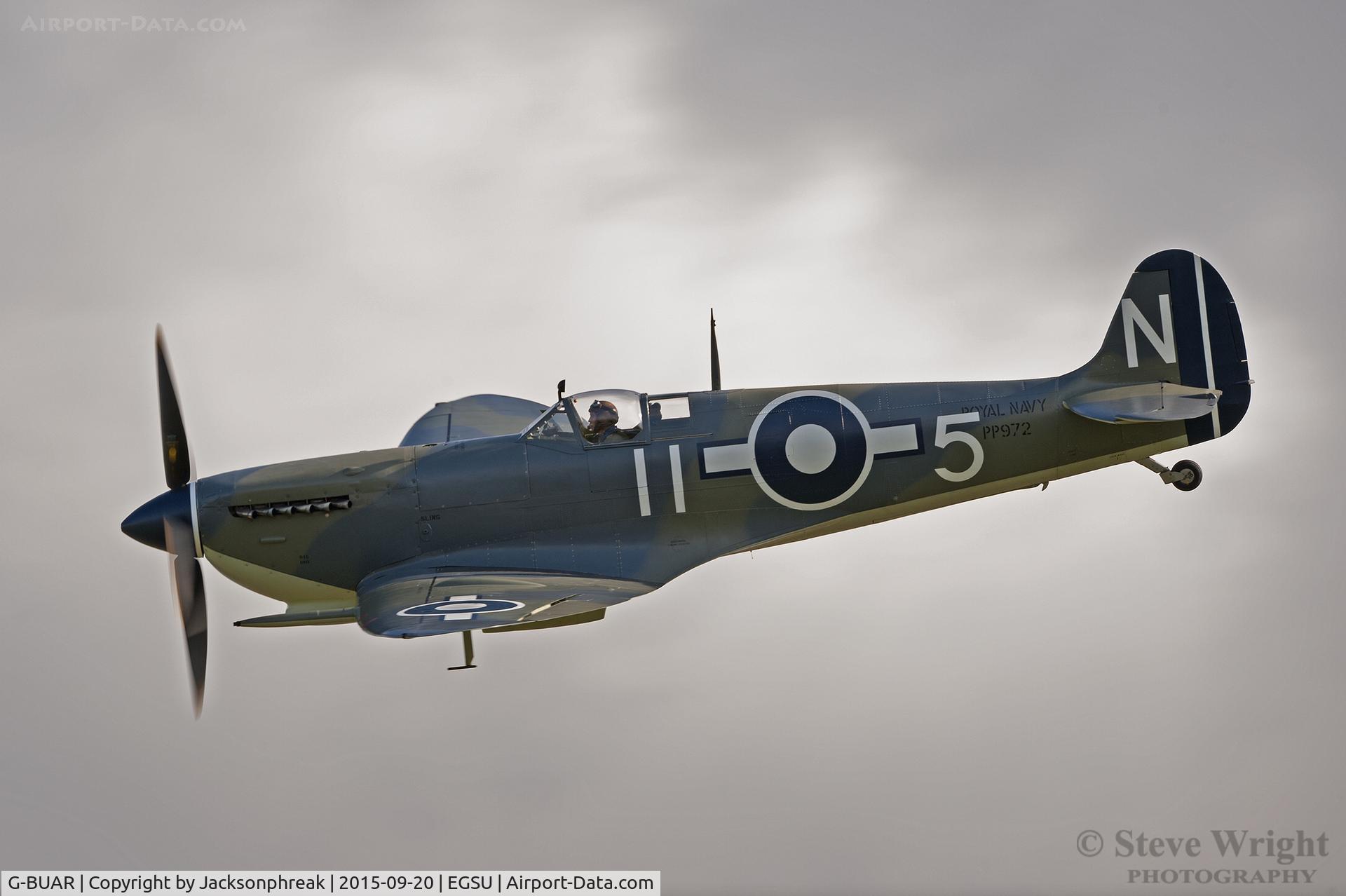 G-BUAR, 1944 Supermarine 358 Seafire LF.III C/N AIR/2605/C23(C), Duxford BoB 75th Anniversary Airshow 20-9-15