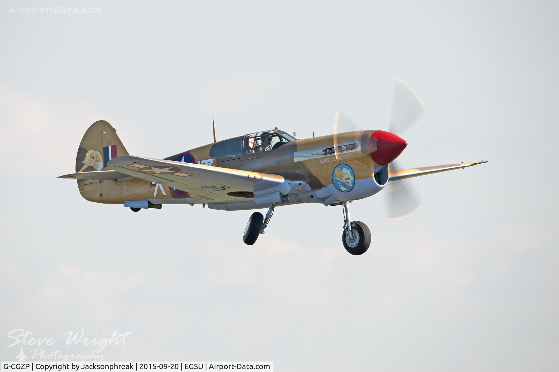 G-CGZP, 1942 Curtiss P-40F Warhawk C/N 19503, Duxford BoB 75th Anniversary Airshow 20-9-15