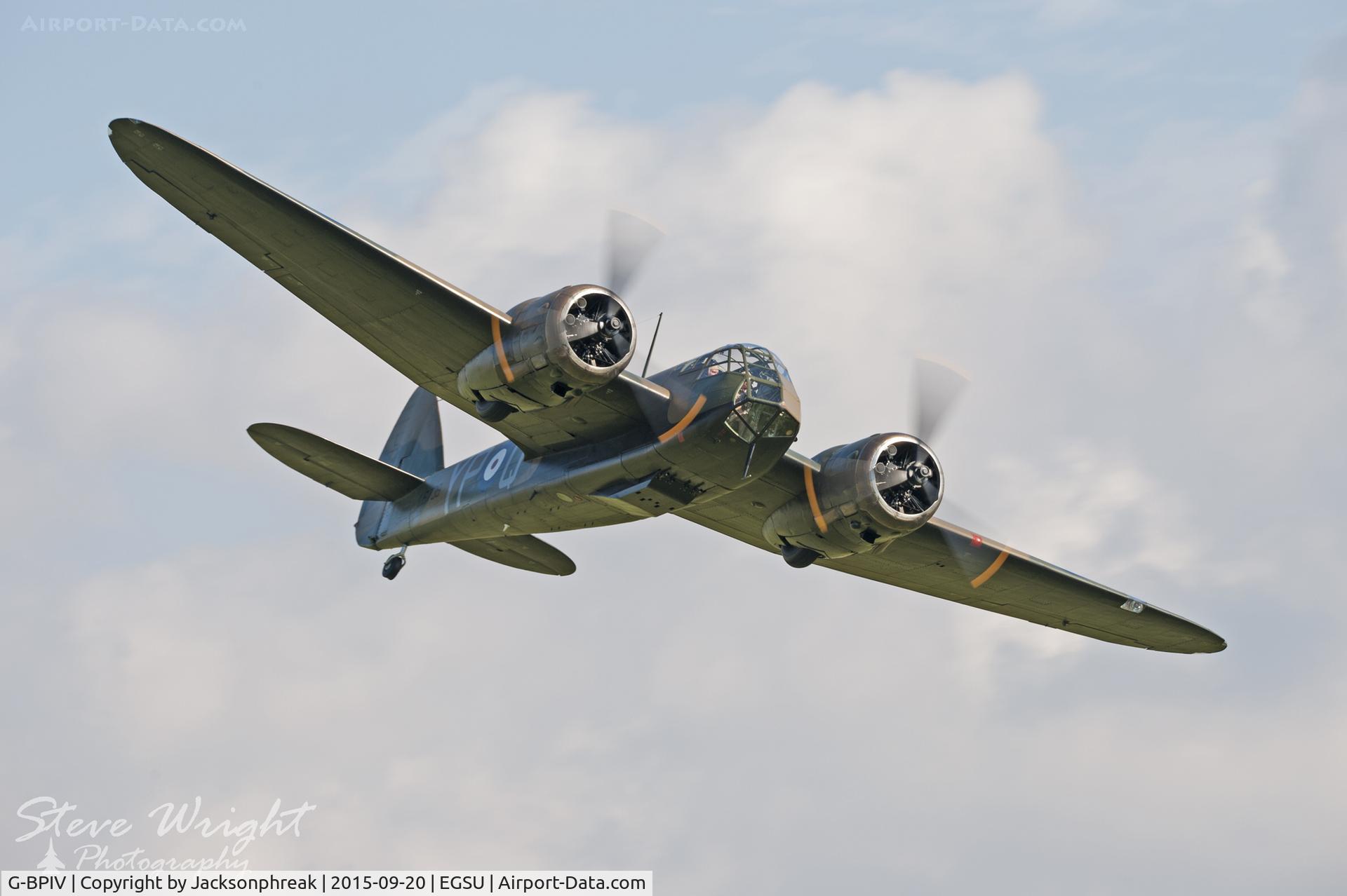 G-BPIV, 1943 Bristol 149 Bolingbroke Mk.IVT C/N 10201, Duxford BoB 75th Anniversary Airshow 20-9-15