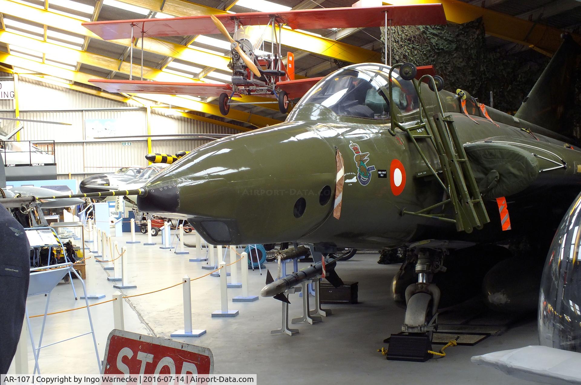 AR-107, 1971 Saab RF-35 Draken C/N 35-1107, SAAB RF-35 (35XD) Draken at the Newark Air Museum
