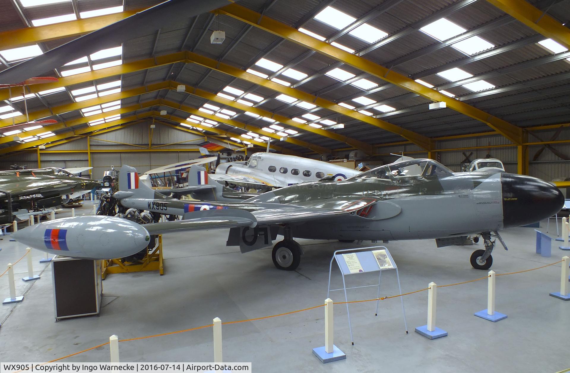 WX905, De Havilland DH-112 Venom NF.3 C/N Not found WX905, De Havilland D.H.112 Venom NF3 at the Newark Air Museum