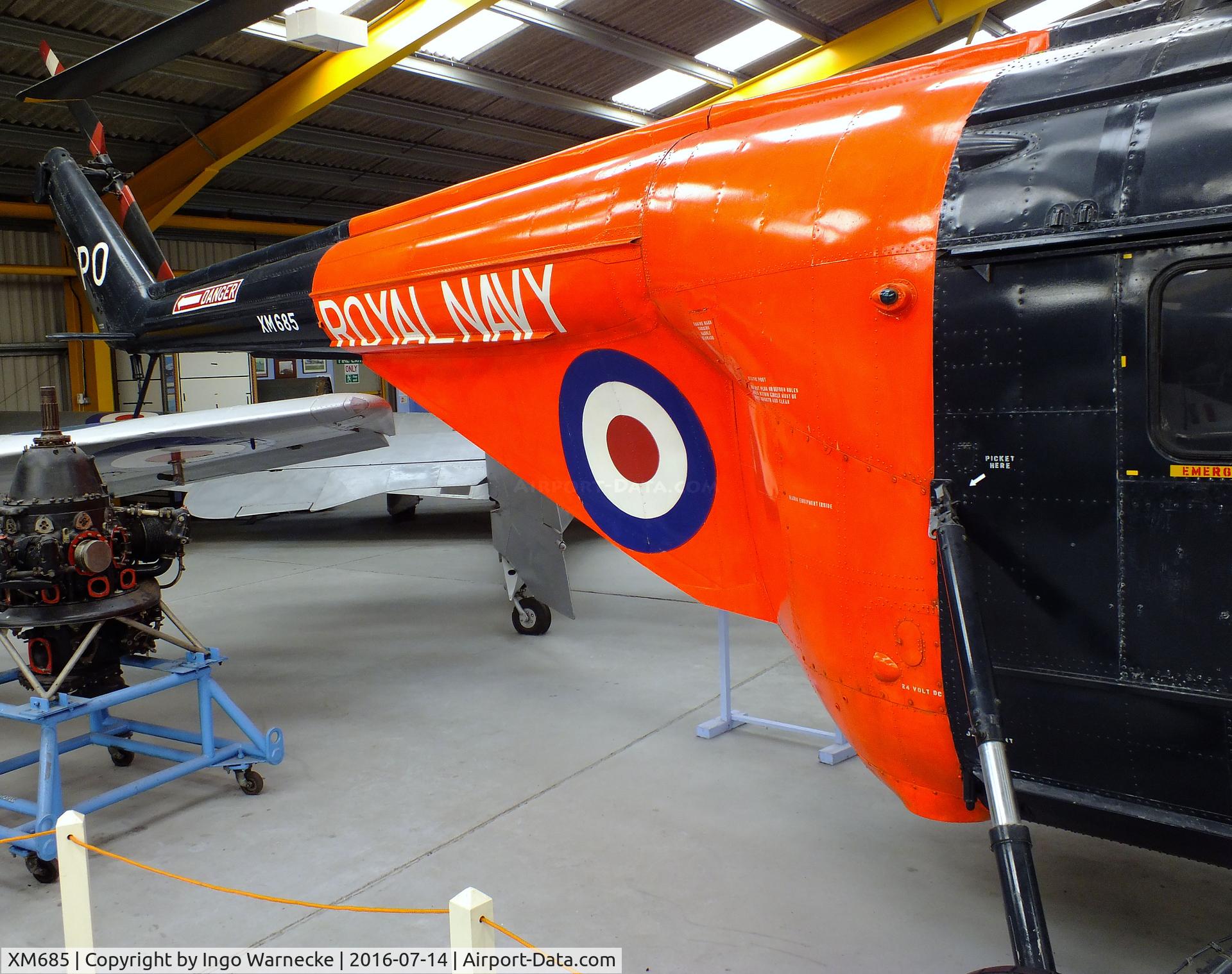 XM685, 1959 Westland Whirlwind HAS.7 C/N WA263, Westland Whirlwind HAS7 at the Newark Air Museum