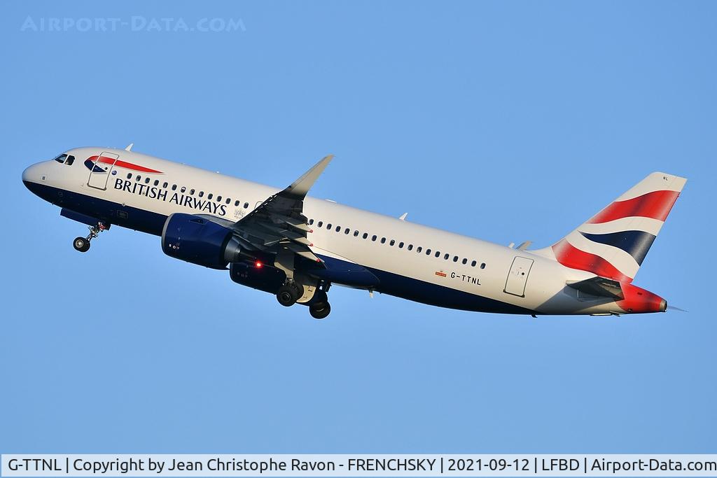 G-TTNL, 2020 Airbus A320-251N C/N 9585, BAW take off runway 05 to LHR