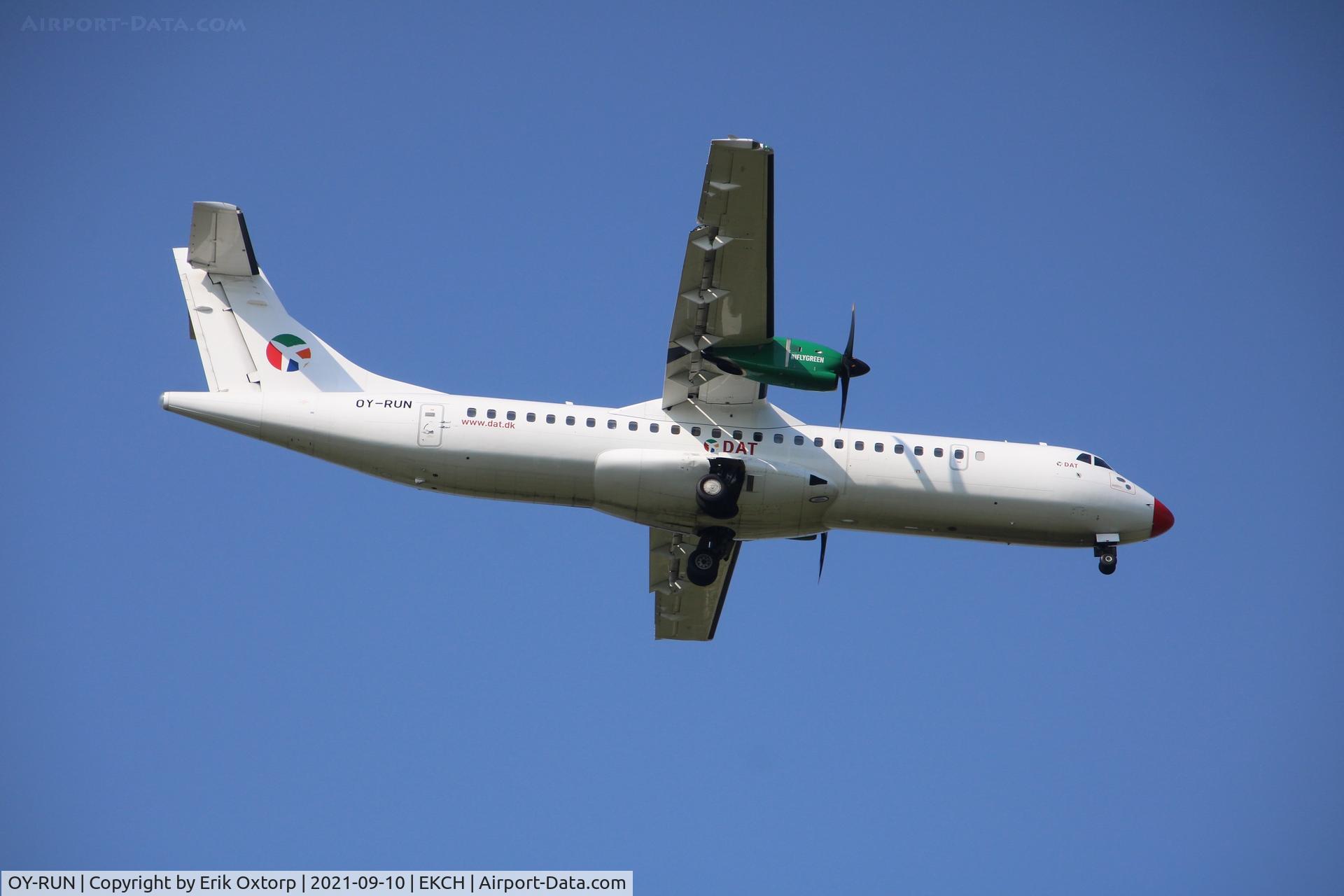 OY-RUN, 2018 ATR 72-600 (72-212A) C/N 1519, OY-RUN landing rw 04L