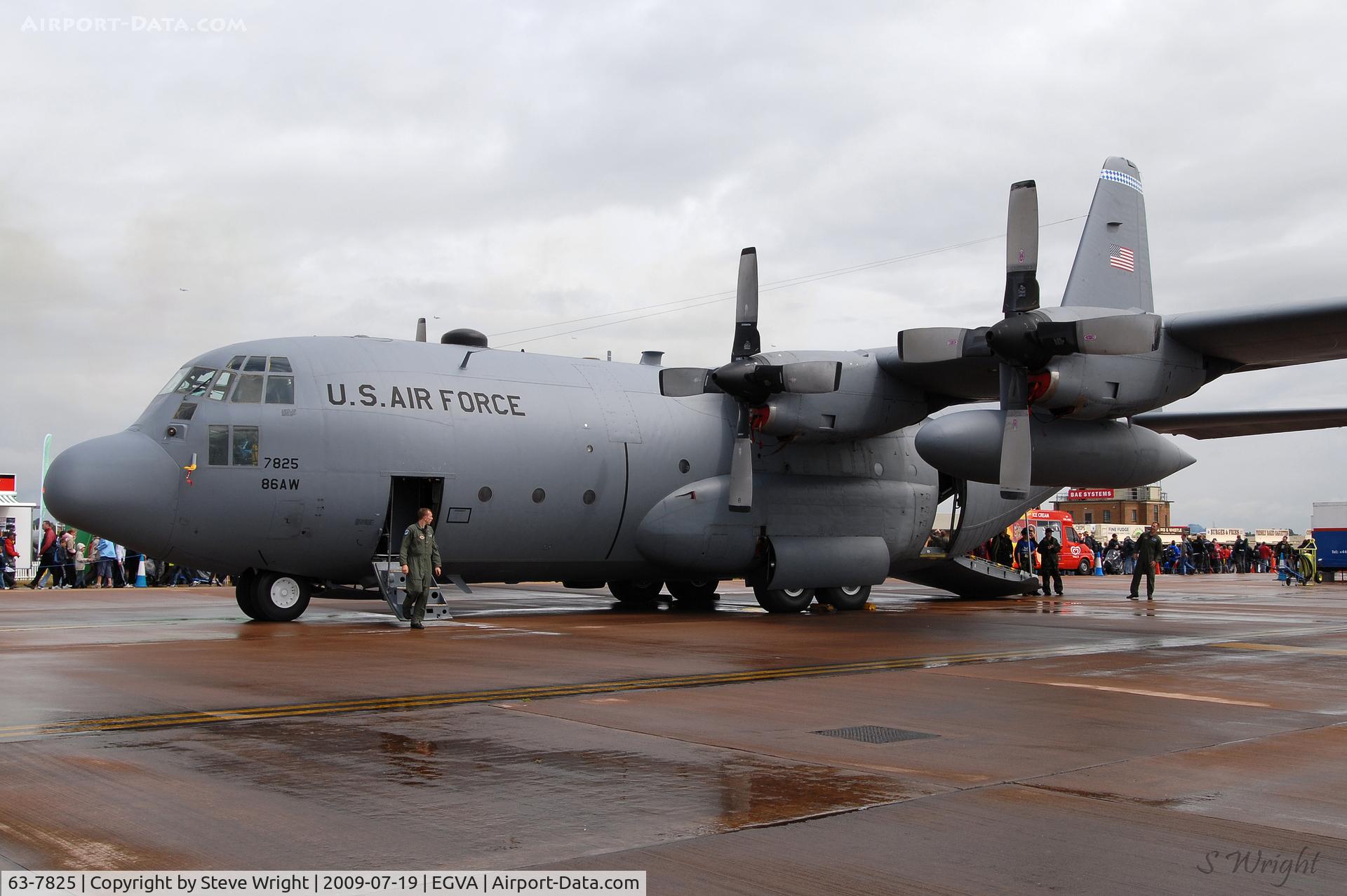 63-7825, 1963 Lockheed C-130E Hercules C/N 382-3893, RIAT 2009 RAF Fairford UK