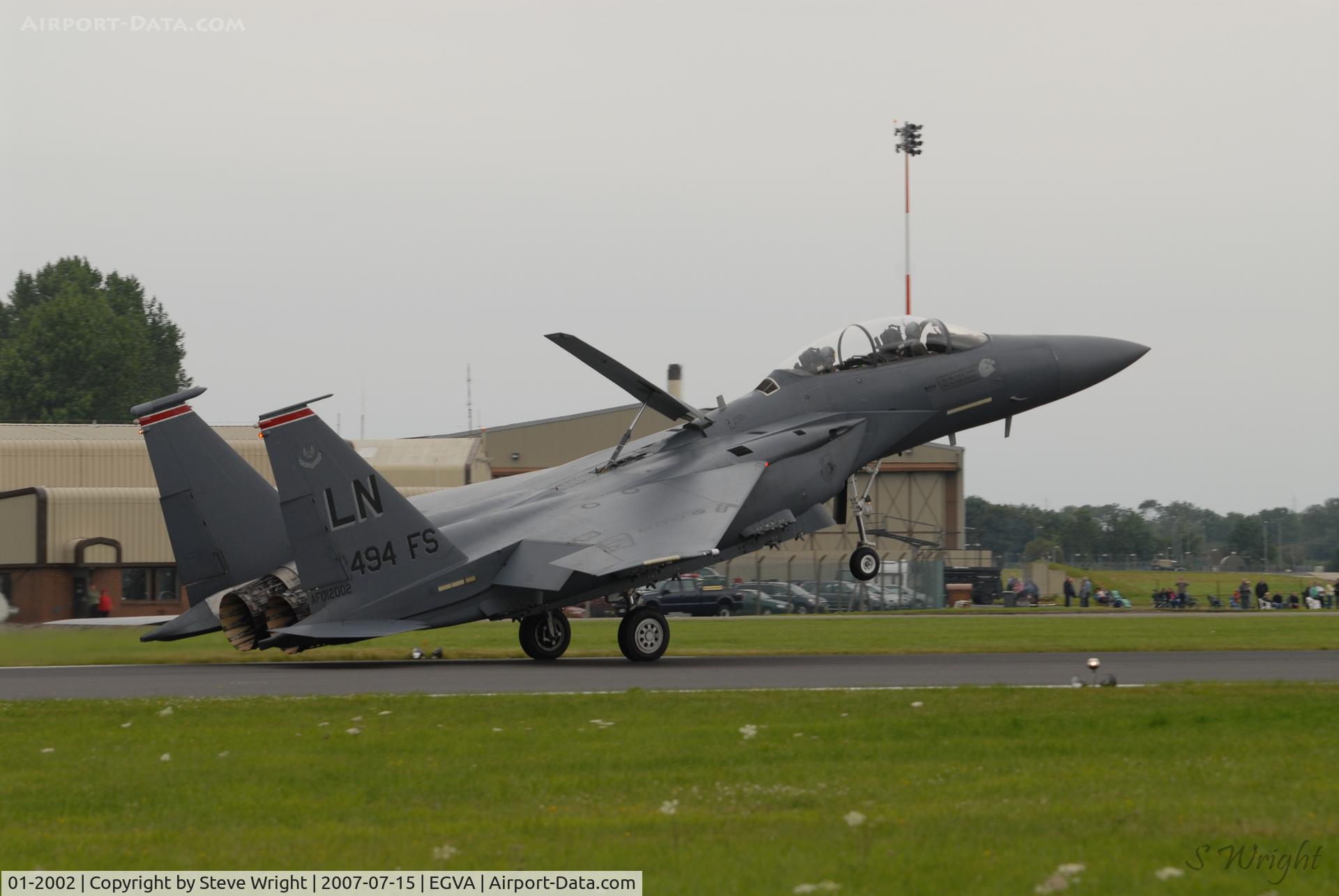 01-2002, 2001 McDonnell Douglas F-15E Strike Eagle C/N 1373/E234, RIAT 2007 RAF Fairford UK