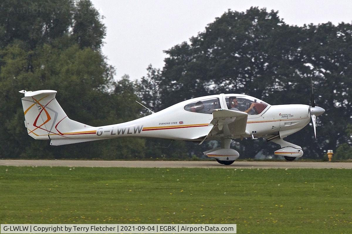 G-LWLW, 2003 Diamond DA-40D Diamond Star C/N D4.052, At LAA National Fly-In at Sywell