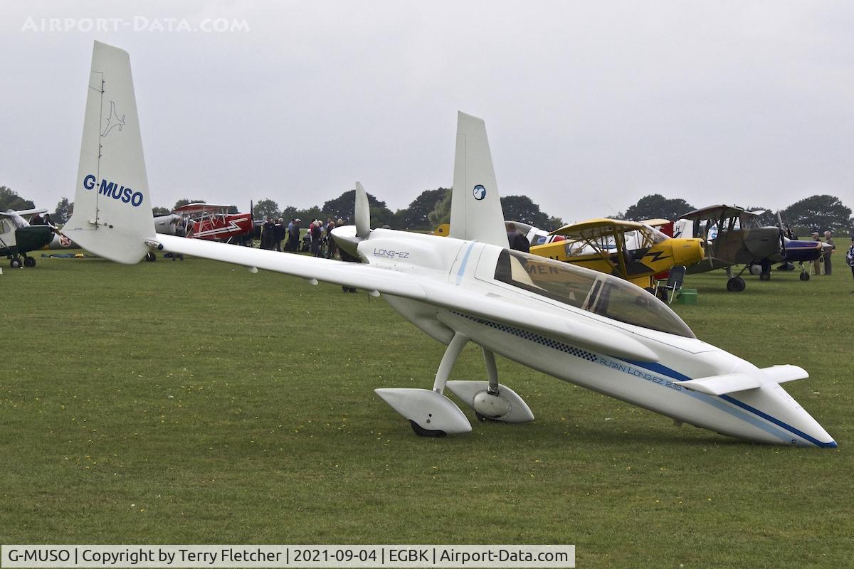 G-MUSO, 1988 Rutan Long-EZ C/N PFA 074A-10590, At LAA National Fly-In at Sywell