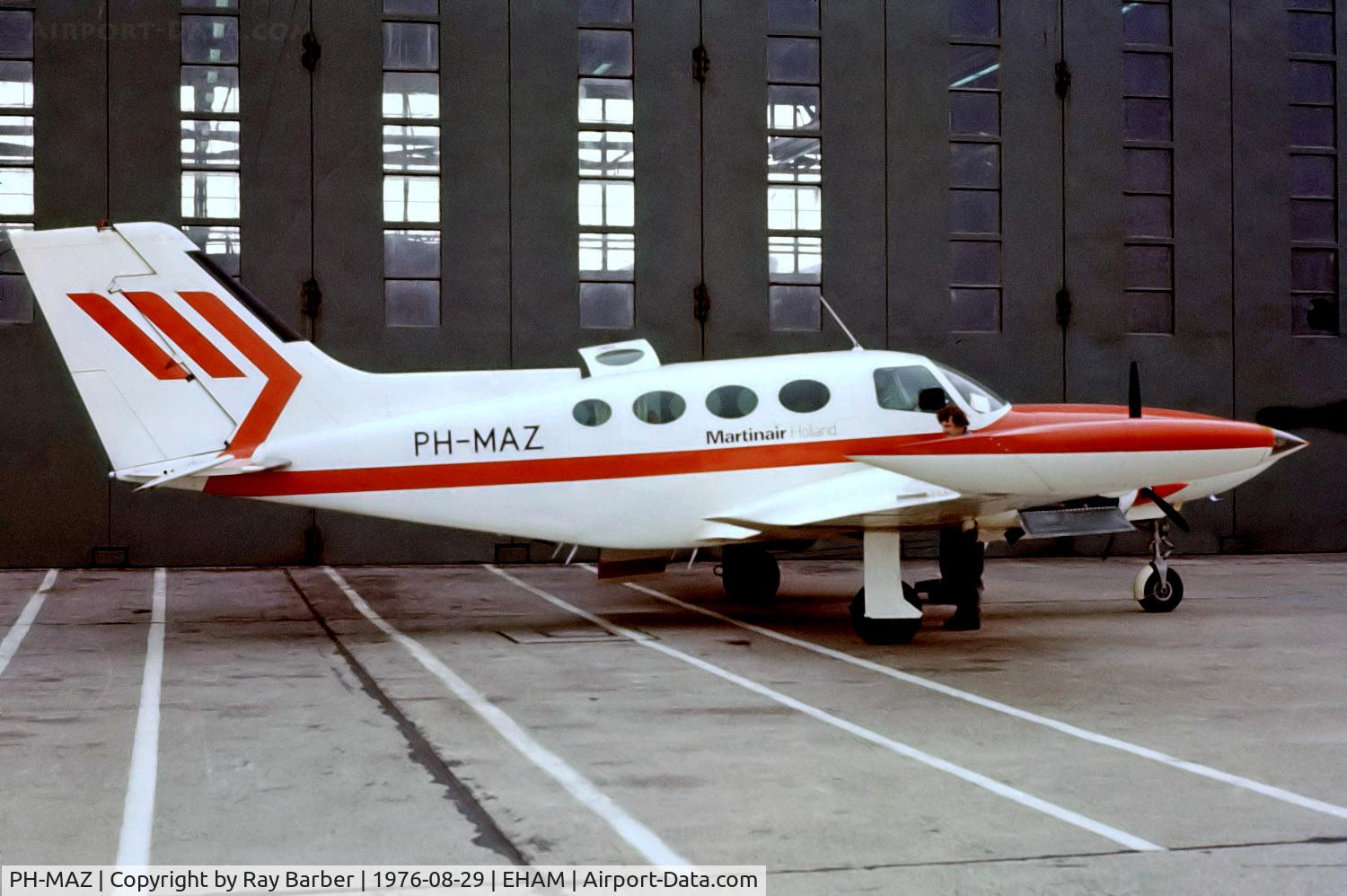 PH-MAZ, 1972 Cessna 402B Businessliner C/N 402B-0219, PH-MAZ   Cessna 402B Businessliner [402B-0219] (Martinair) Amsterdam-Schiphol~PH 29/08/1976
