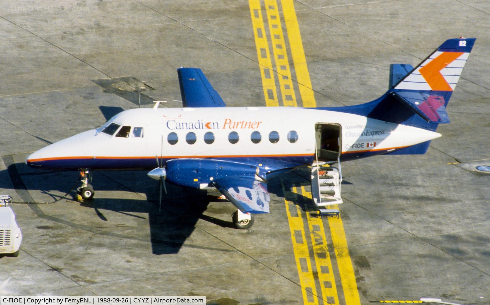 C-FIOE, 1988 British Aerospace BAe-3112 Jetstream 31 C/N 786, New BAe31 at the time for Ontario Express