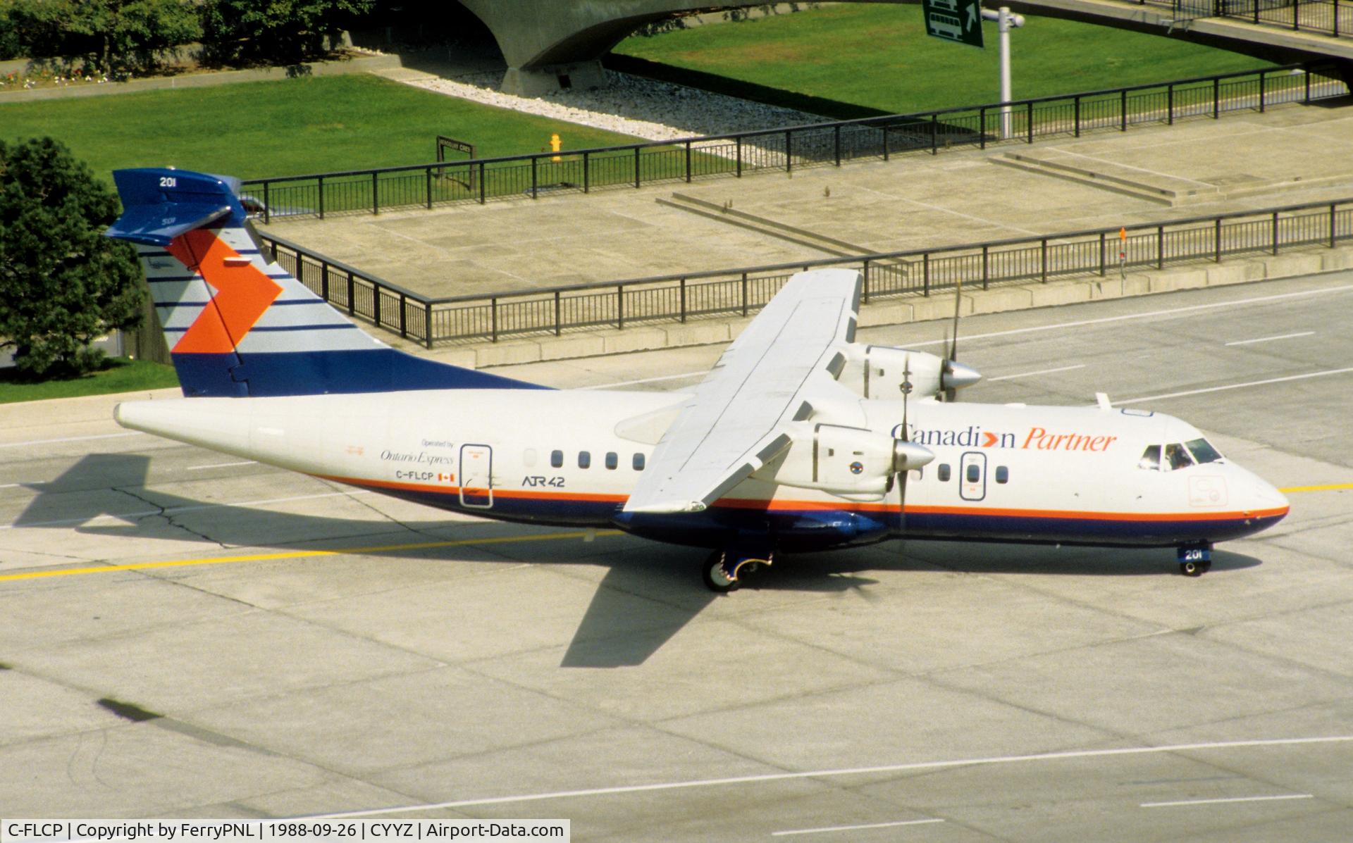 C-FLCP, 1988 ATR 42-312 C/N 085, Canadian Partner Atr42 operated by Ontario Express