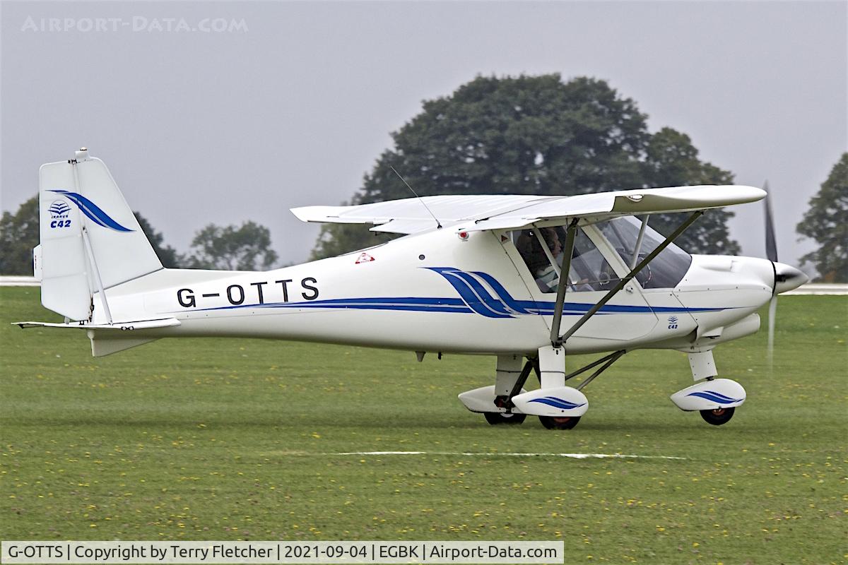 G-OTTS, 2014 Comco Ikarus C42 FB100 Bravo C/N 1407-7346, At LAA National Fly-In at Sywell