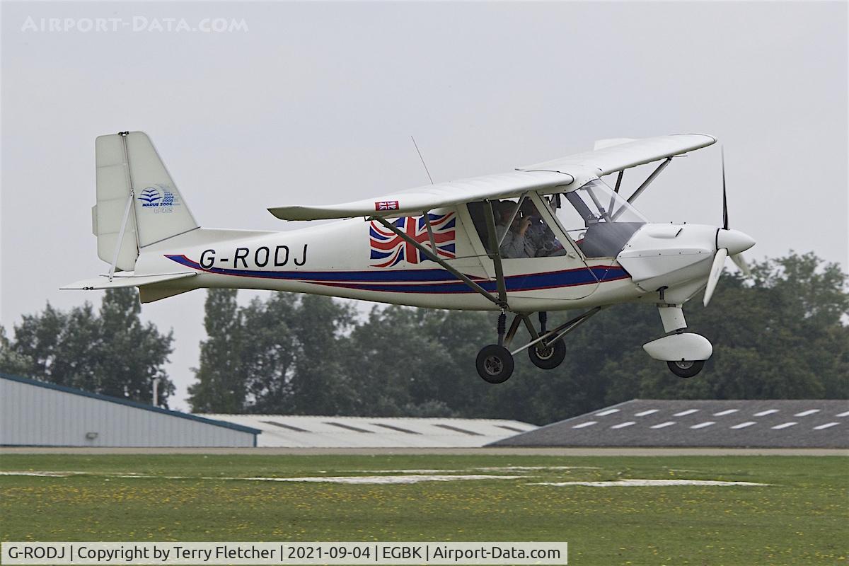 G-RODJ, 2007 Comco Ikarus C42 FB80 C/N 0709-6912, At LAA National Fly-In at Sywell