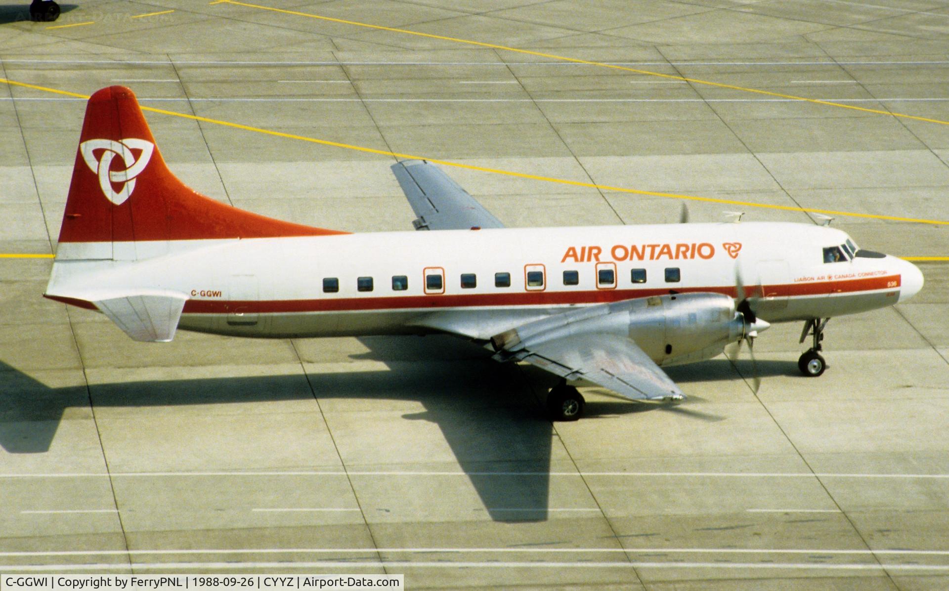 C-GGWI, 1954 Convair CV-580 C/N 169, Air Ontario CV580