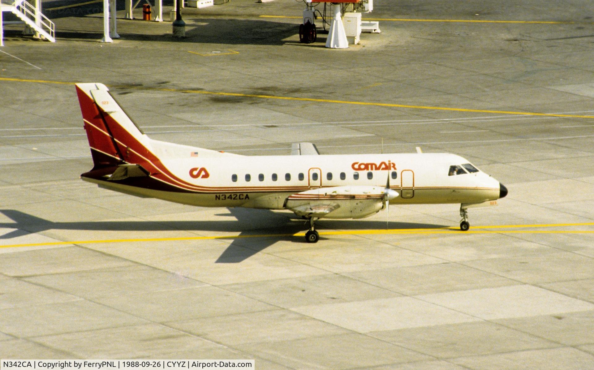N342CA, 1985 Saab SF-340A C/N 340A-023, Comair SF340