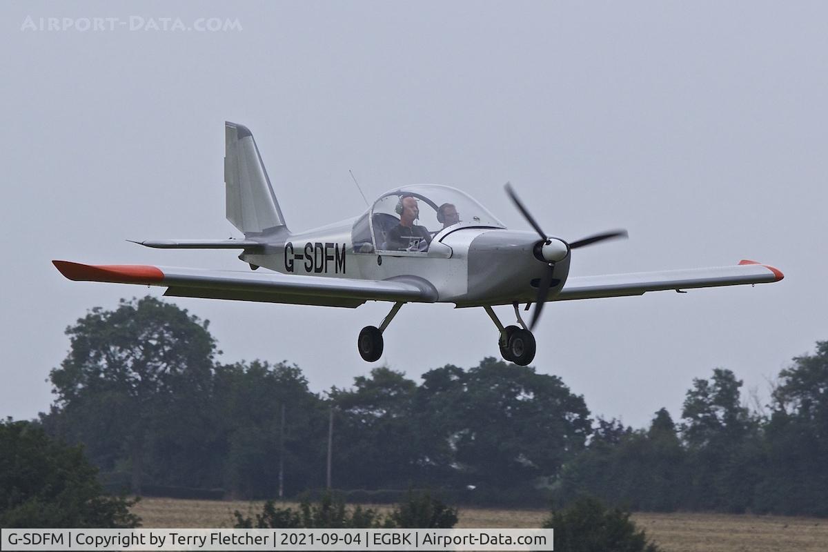 G-SDFM, 2002 Aerotechnik EV-97 Eurostar C/N PFA 315-13884, At LAA National Fly-In at Sywell