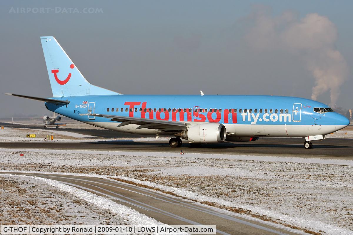G-THOF, 1995 Boeing 737-3Q8 C/N 26314, at lows