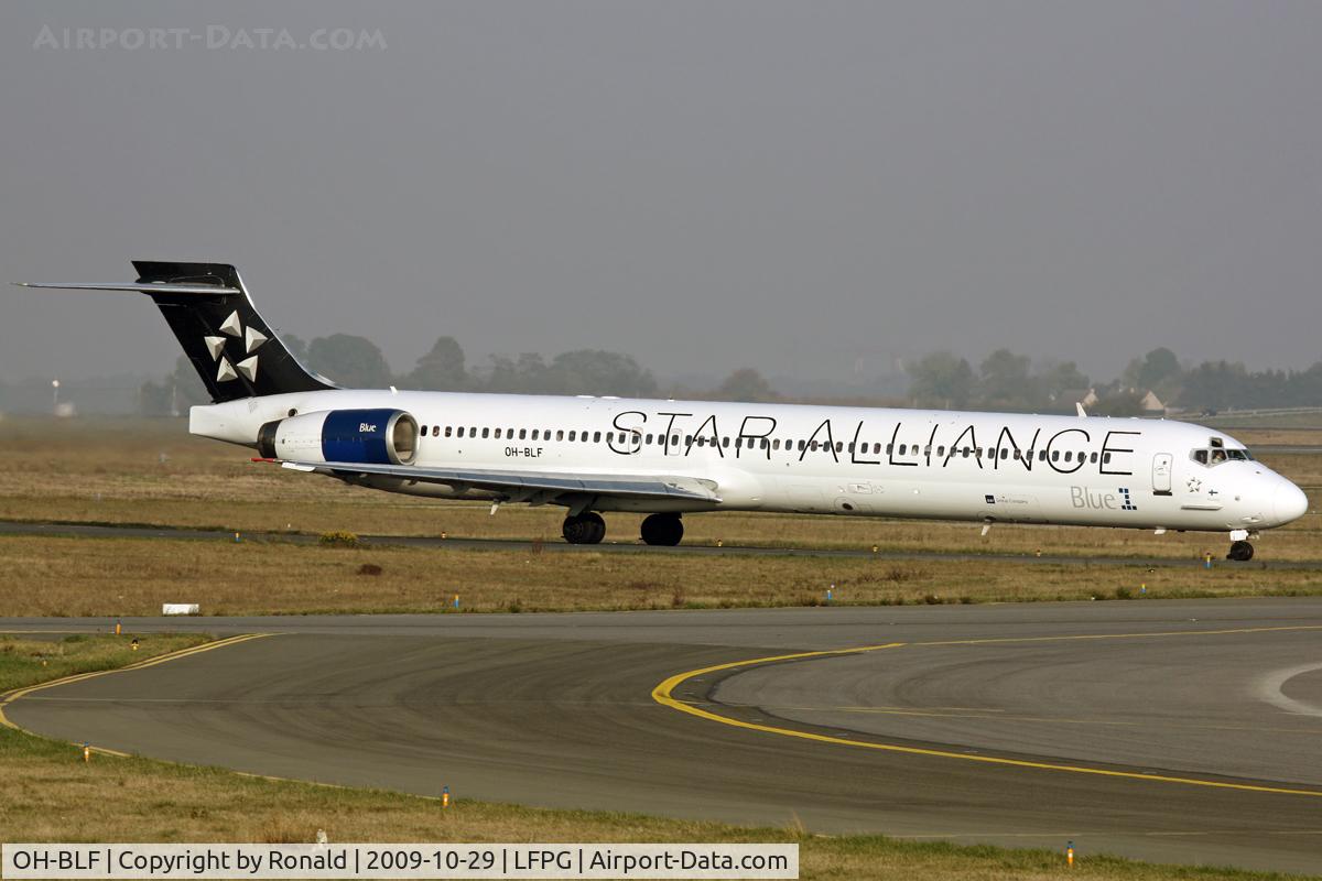 OH-BLF, 1997 McDonnell Douglas MD-90-30 C/N 53543, at cdg