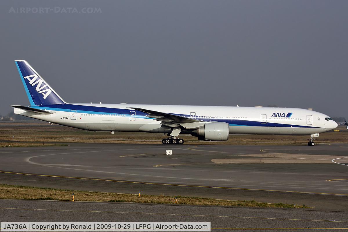JA736A, 2006 Boeing 777-381/ER C/N 34893, at cdg