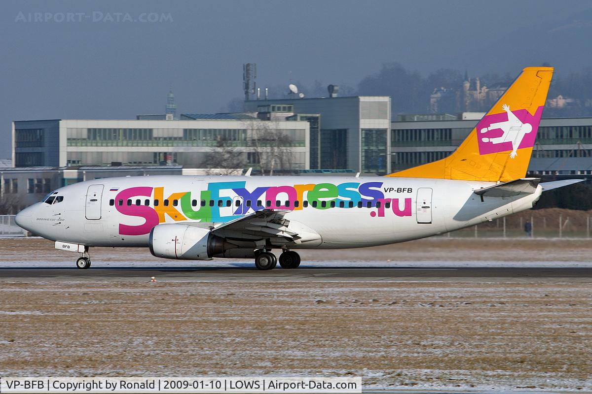 VP-BFB, 1992 Boeing 737-5Y0 C/N 26067, at lows