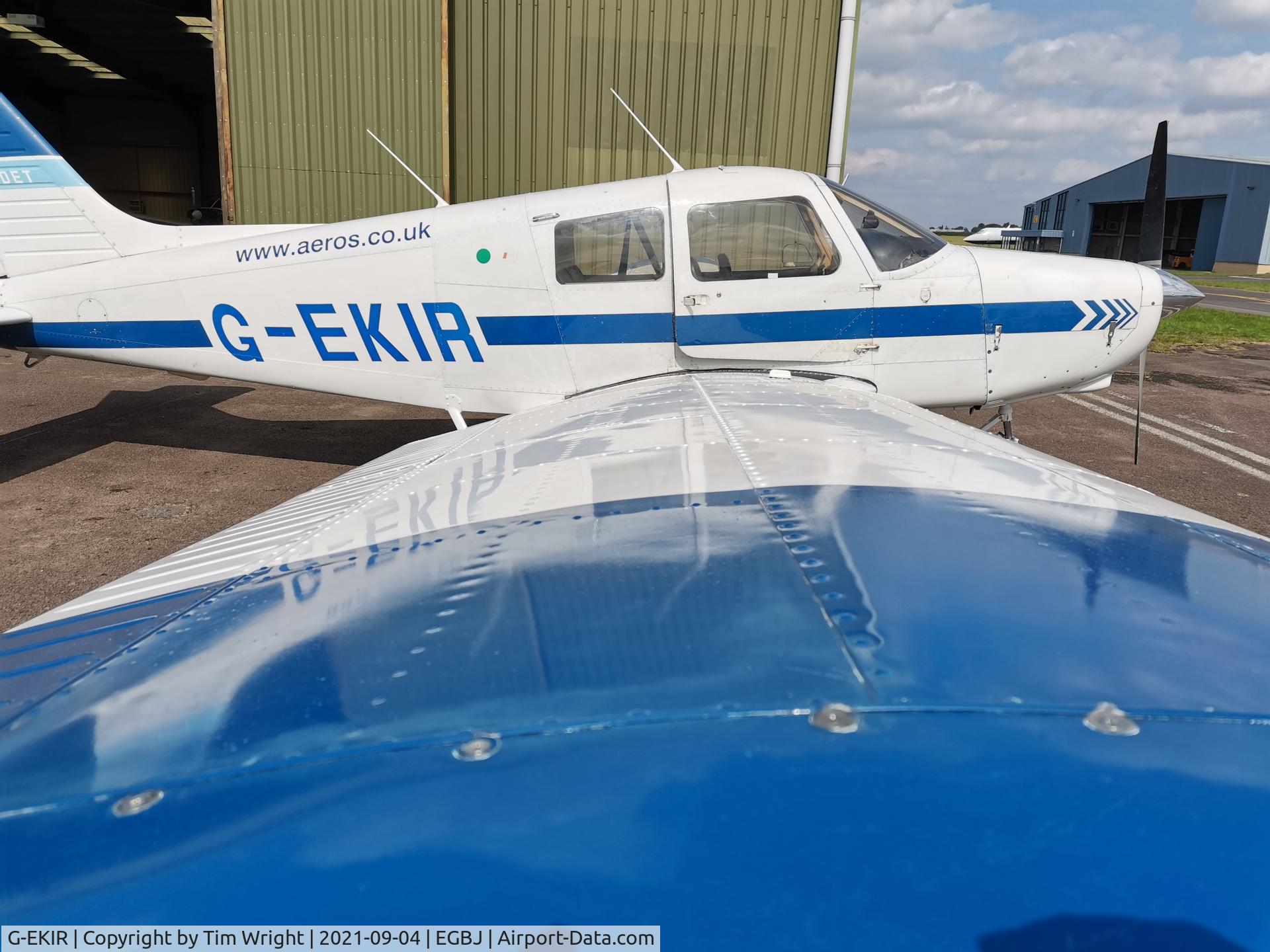 G-EKIR, 1989 Piper PA-28-161 Cadet C/N 28-41157, Just after my flying lesson in this beauty.