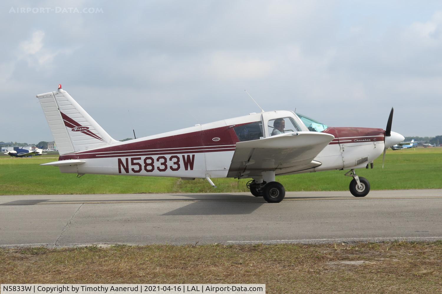 N5833W, 1965 Piper PA-28-160 Cherokee C/N 28-2159, 1965 Piper PA-28-160, c/n: 28-2159, Sun-n-Fun 2021