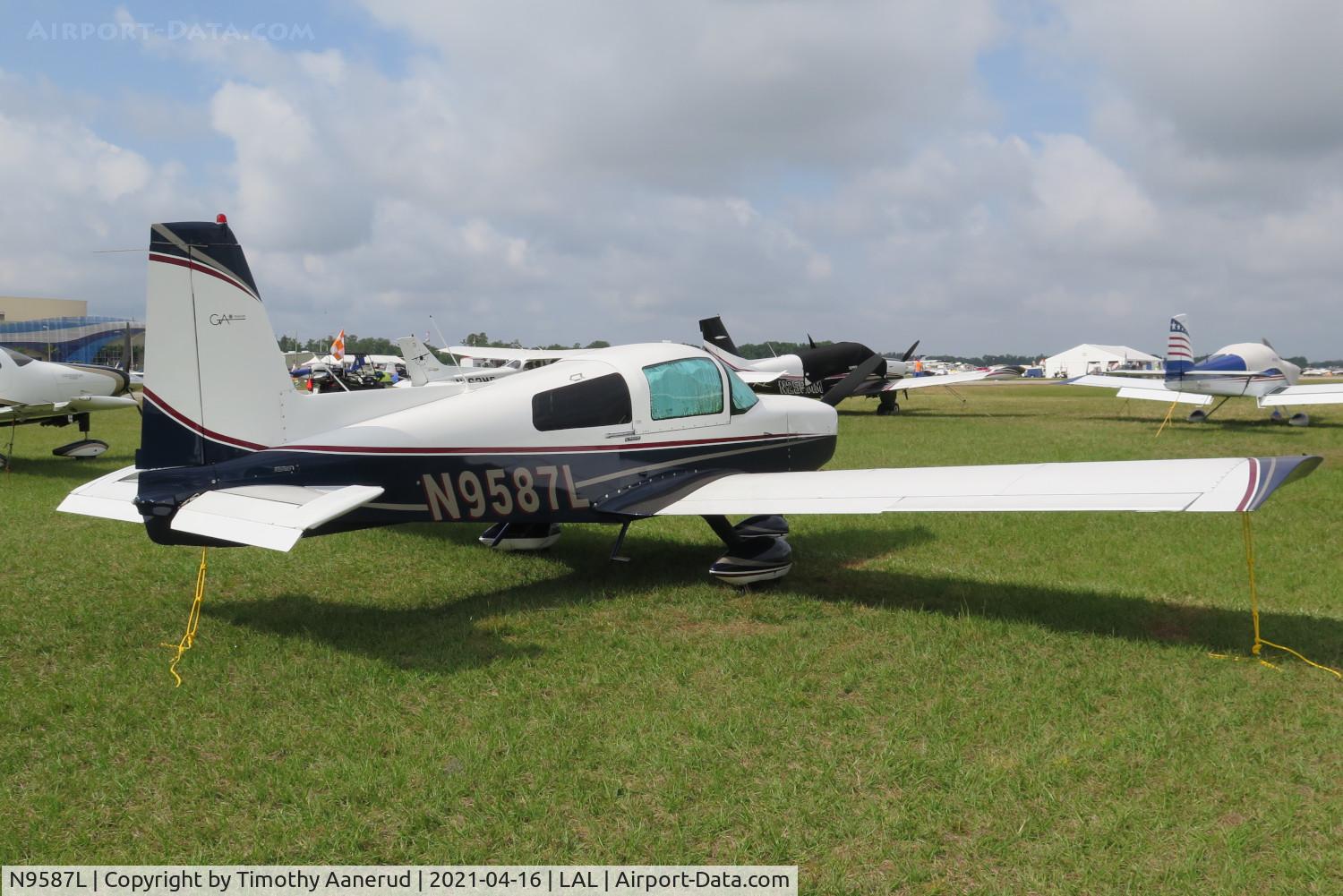 N9587L, 1974 Grumman American AA-5 Traveler C/N AA5-0587, 1974 Grumman American AA-5, c/n: AA5-0587, Sun-n-Fun 2021
