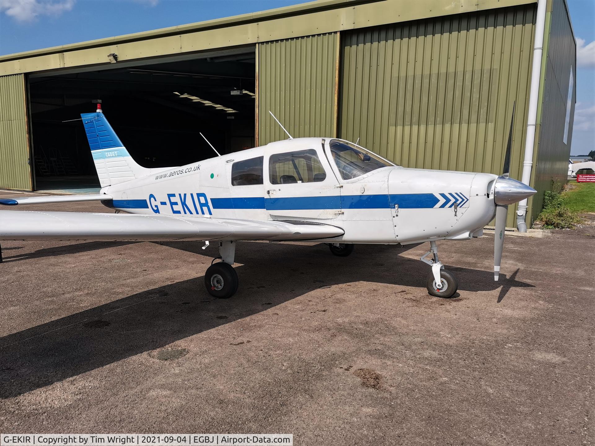 G-EKIR, 1989 Piper PA-28-161 Cadet C/N 28-41157, After my flying lesson.
