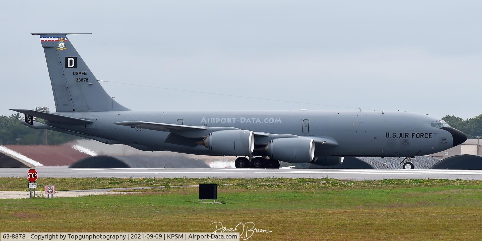 63-8878, 1963 Boeing KC-135R Stratotanker C/N 18625, QUID45 arrives from the UK