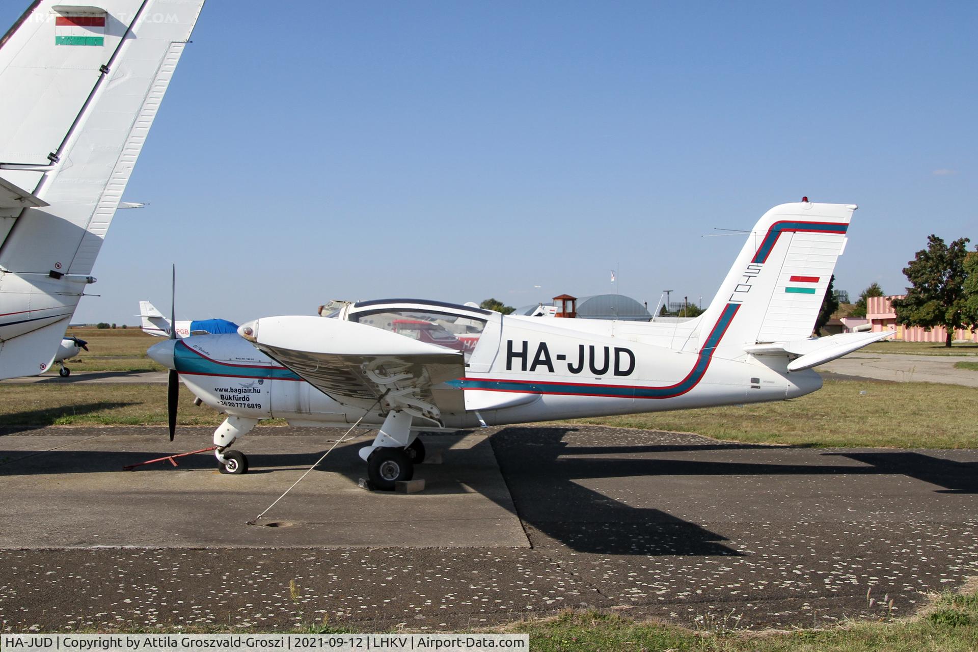 HA-JUD, 1977 Socata MS-893E Rallye 180GT Gaillard C/N 12962, LHKV Kapsújlak Airport, Hungary