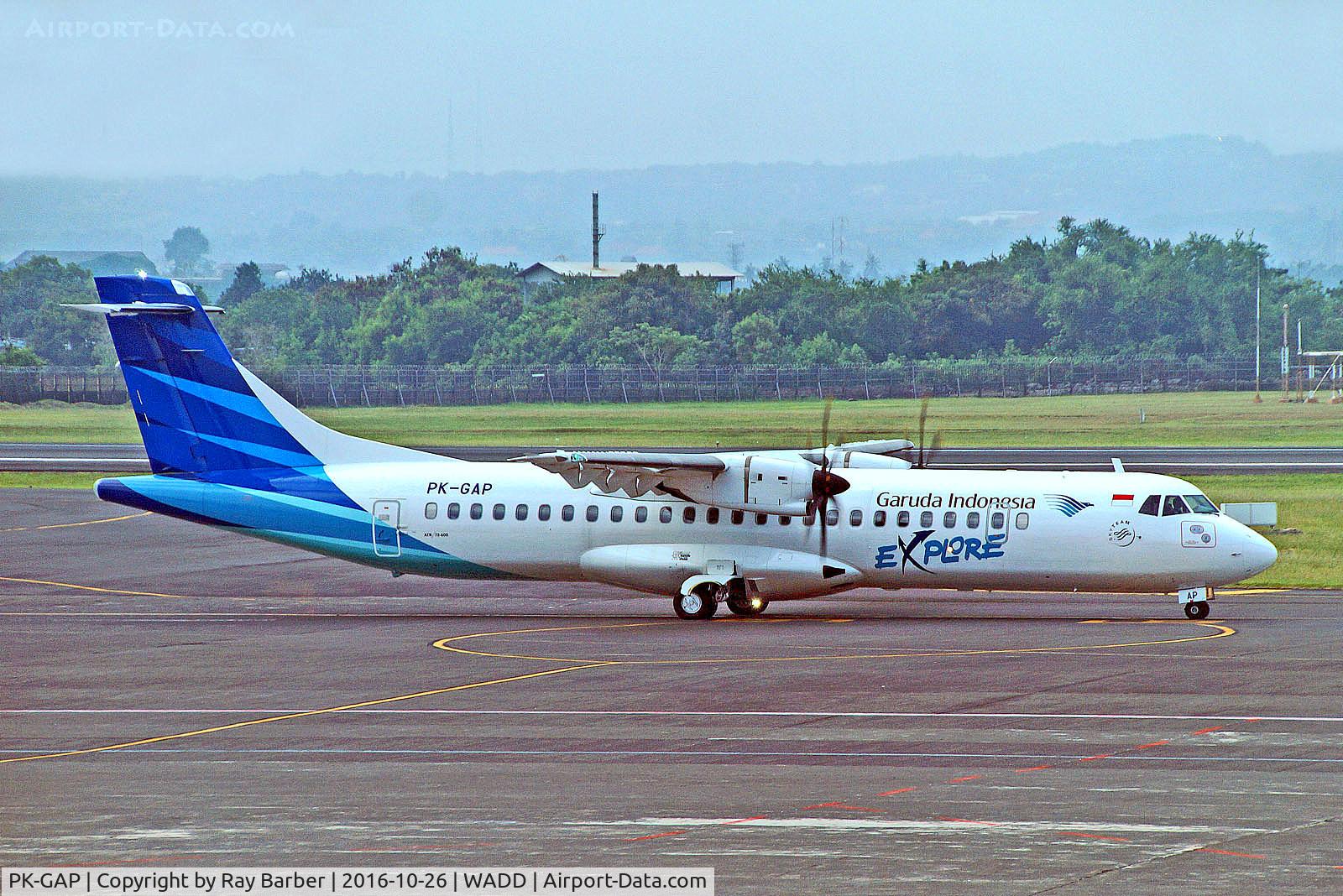 PK-GAP, 2016 ATR 72-600 (72-212A) C/N 1340, PK-GAP   Aerospatiale ATR-72-600 [1340] (Garuda Indonesia) Ngurah Rai-Int'l (Denpasar)~PK 26/10/2016
