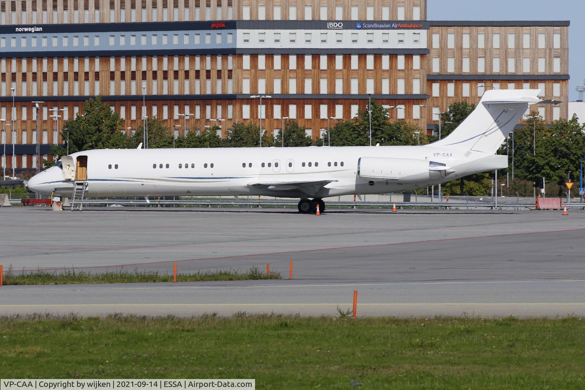 VP-CAA, 1989 McDonnell Douglas MD-87 (DC-9-87) C/N 49767, Ramp E