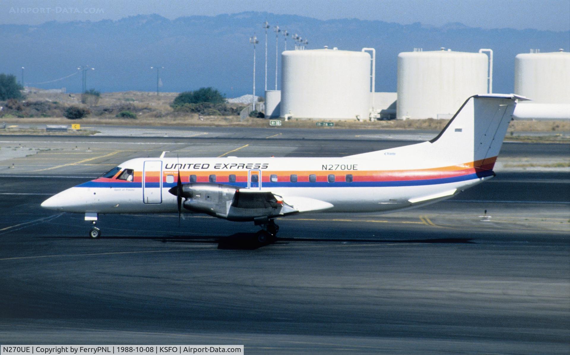 N270UE, Embraer EMB-120RT Brasilia C/N 120026, United Express EMB120