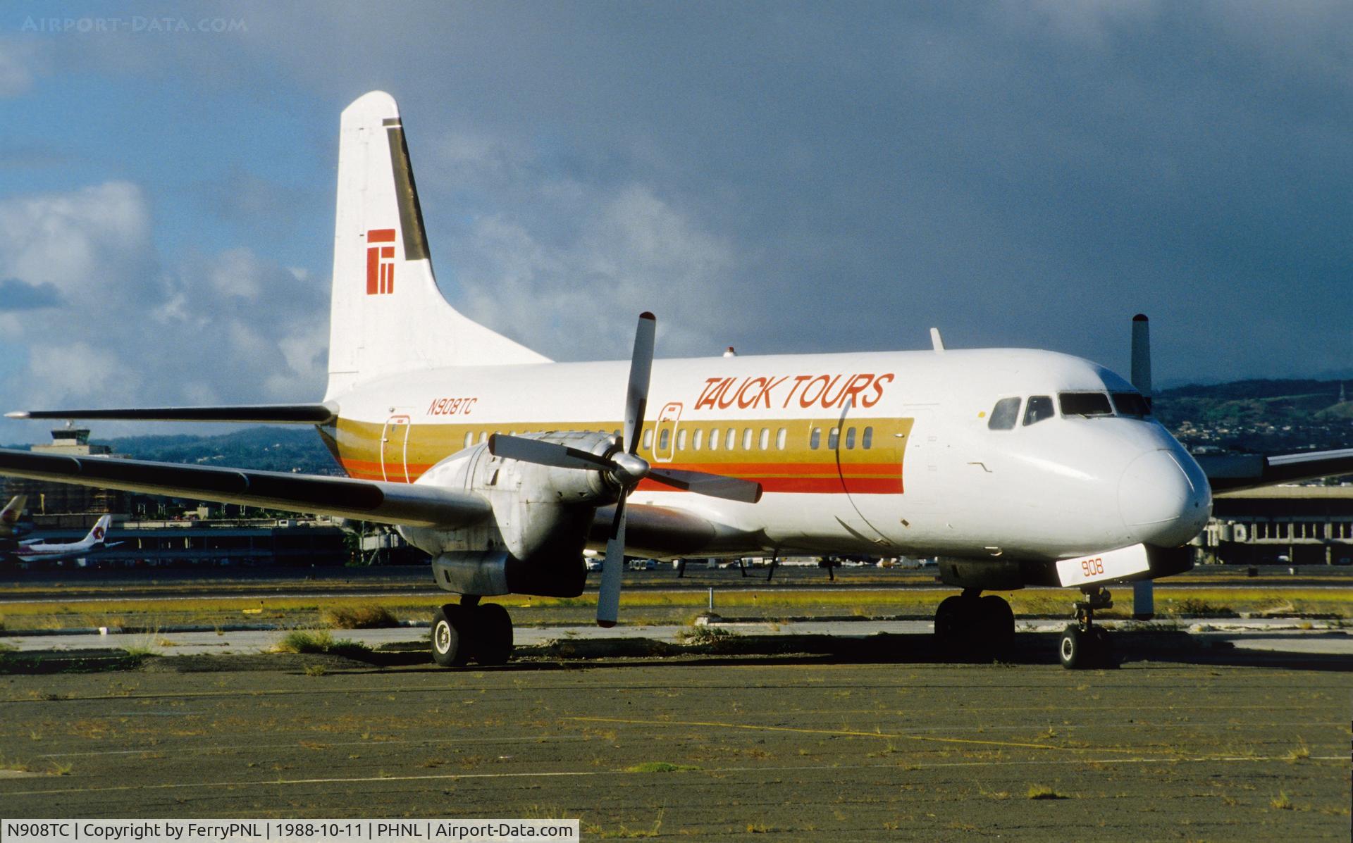 N908TC, 1968 Nihon YS-11A-200 C/N 2091, Tauck Tours YS11 operated by Mid Pacific