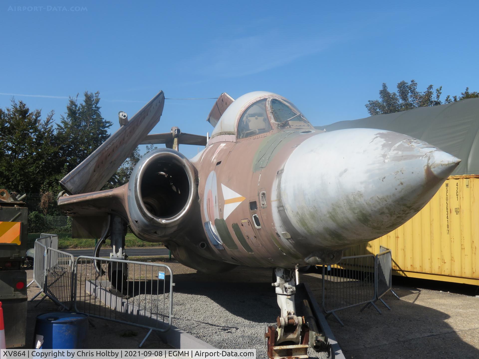 XV864, 1968 Hawker Siddeley Buccaneer S.2B C/N B3-13-67, On static display at RAF Manston Museum in Kent